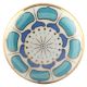 Turquoise Flower Ceramic Wine Stopper